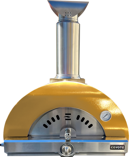 Coyote 30" Hybrid Multi-Fuel Outdoor Pizza Oven – Yellow