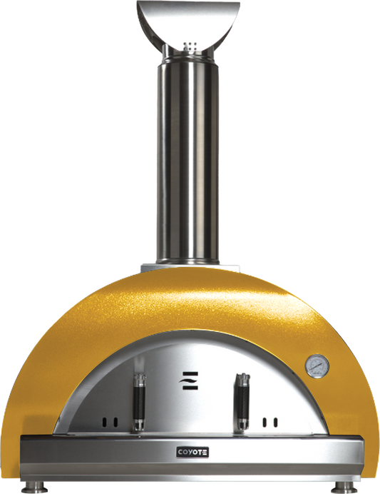 Coyote 40" Wood-Fired Outdoor Pizza Oven- Yellow