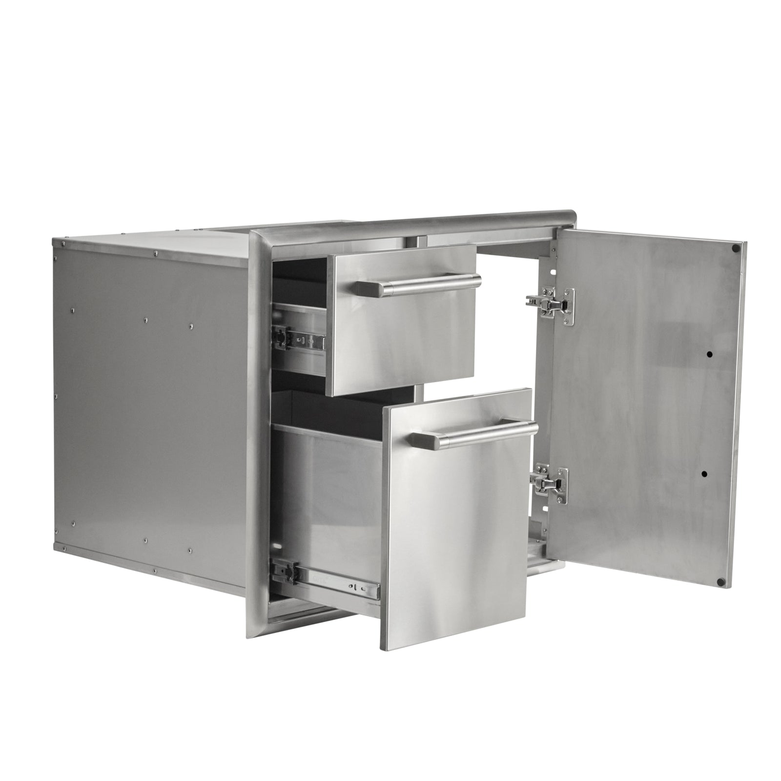 Coyote 31" Combo Storage Unit – Double Access Door + 2 Drawers (C3-CD2DC31)