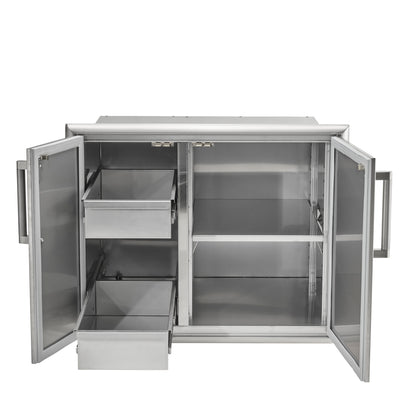 Coyote 31" Dry Pantry Cabinet with Double Drawer & Single Access Door (C3-DPC31)