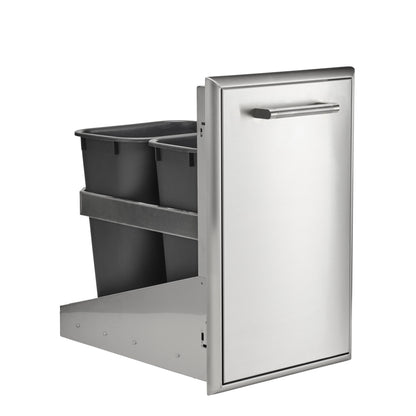 Coyote 13" Front-to-Back Pull-Out Trash & Recycling Combo (C3-FBTRC)