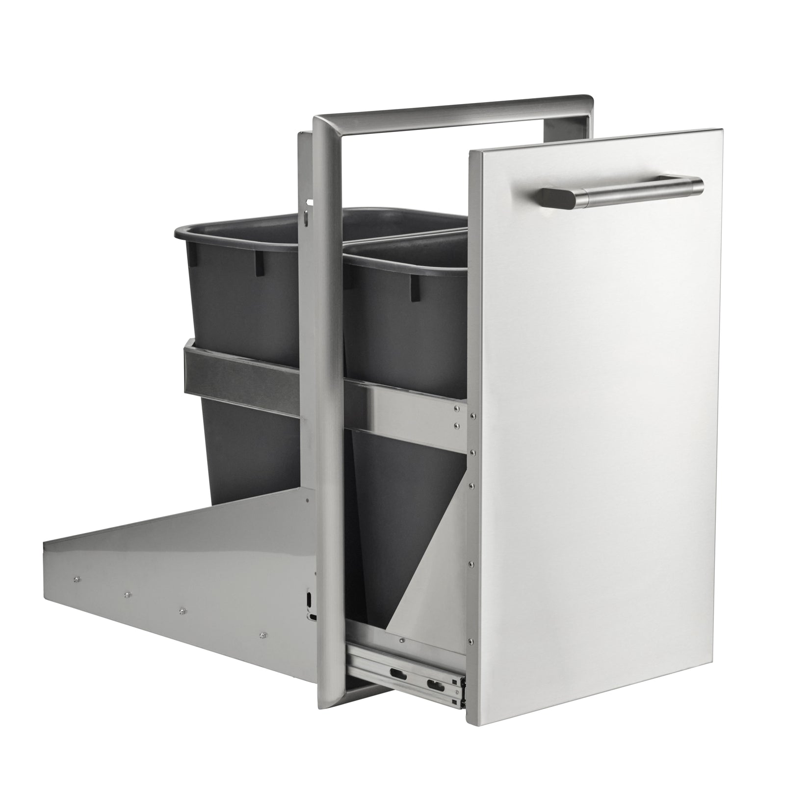 Coyote 13" Front-to-Back Pull-Out Trash & Recycling Combo (C3-FBTRC)