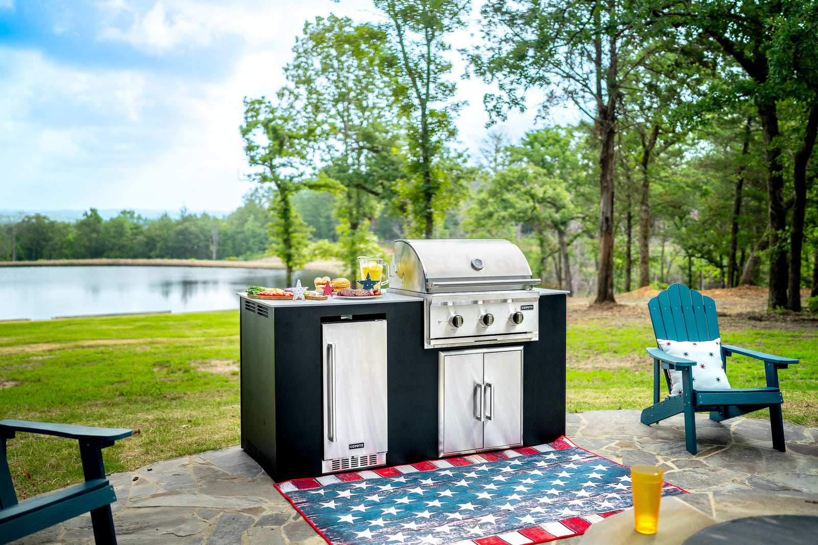 Coyote 6-Foot Outdoor Kitchen Island