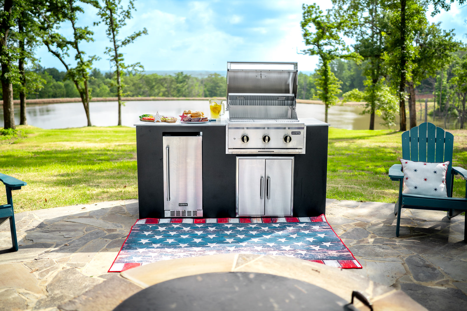 Coyote 6-Foot Outdoor Kitchen Island