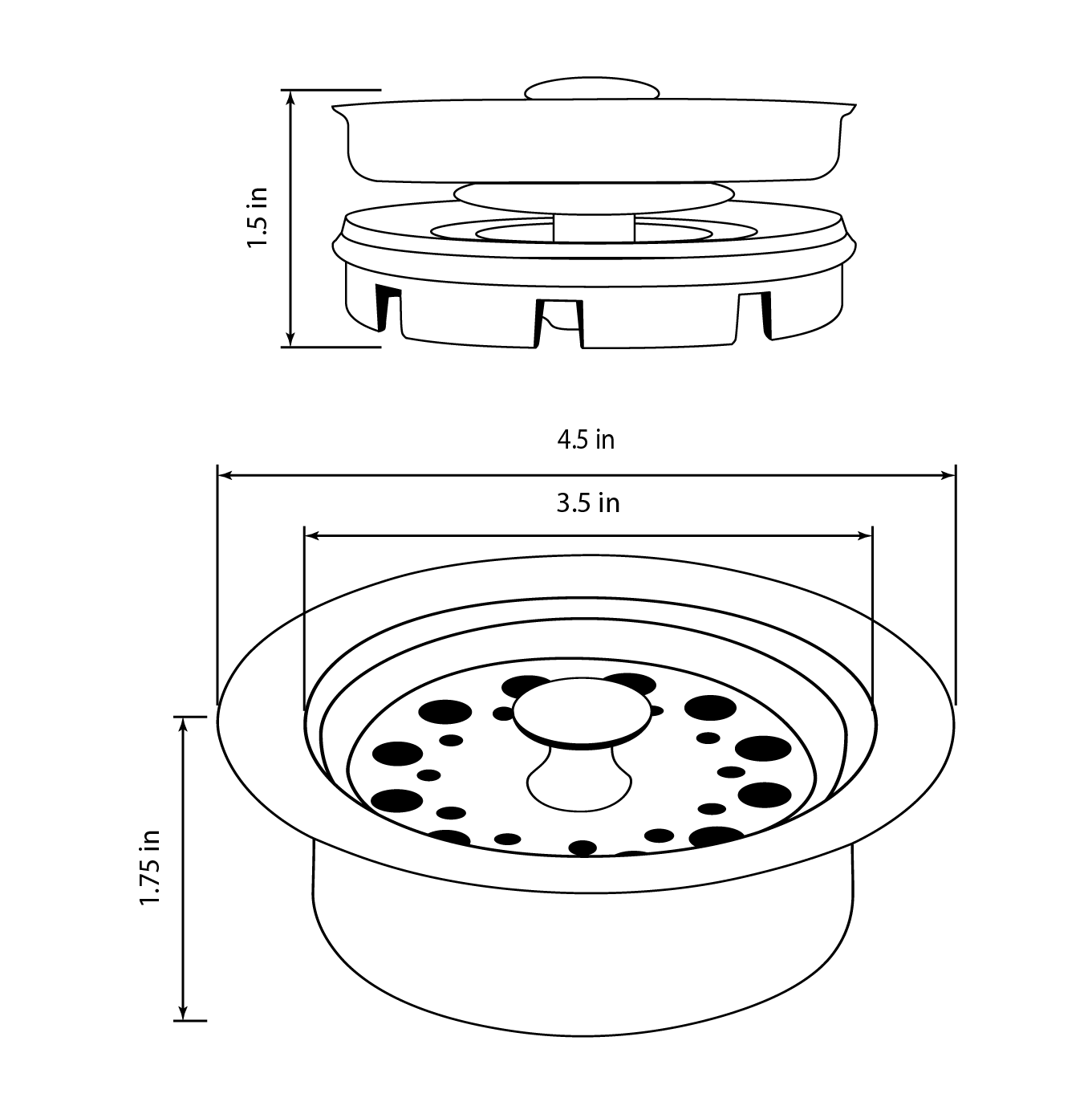 Cameo Standard Disposal Flange - Brushed Nickel