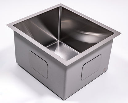 Cameo 16" Single Bowl Under-mount Square Sink