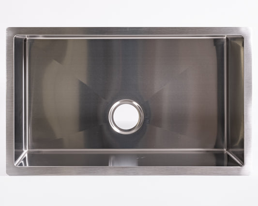 Cameo 30" Single Bowl Under-mount Square Sink