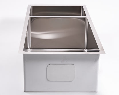 Cameo 32" Double Bowl Diamond Stainless Steel Sink (70/30 Split)