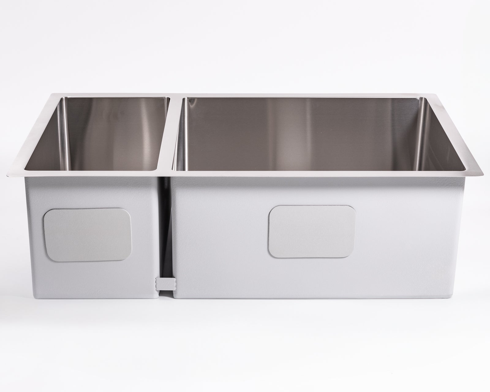 Cameo 32" Double Bowl Diamond Stainless Steel Sink (70/30 Split)