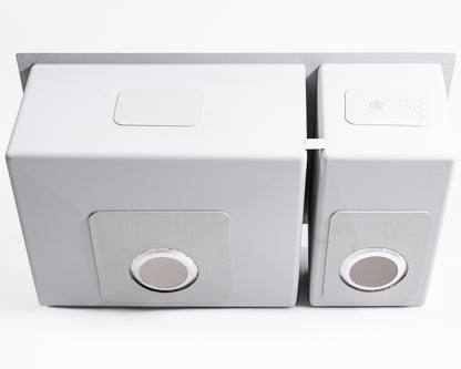 Cameo 32" Double Bowl Diamond Stainless Steel Sink (70/30 Split)