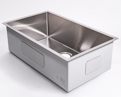 Cameo 32" Single Bowl Under-mount Square Sink