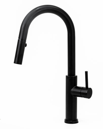 Cameo Pull-Down Kitchen Faucet (Matte Black)