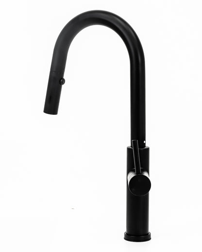 Cameo Pull-Down Kitchen Faucet (Matte Black)