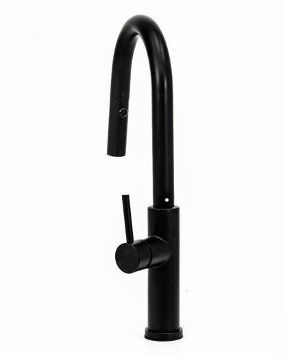 Cameo Pull-Down Kitchen Faucet (Matte Black)