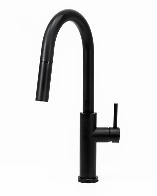 Cameo Pull-Down Kitchen Faucet (Matte Black)