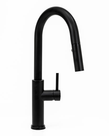 Cameo Pull-Down Kitchen Faucet (Matte Black)