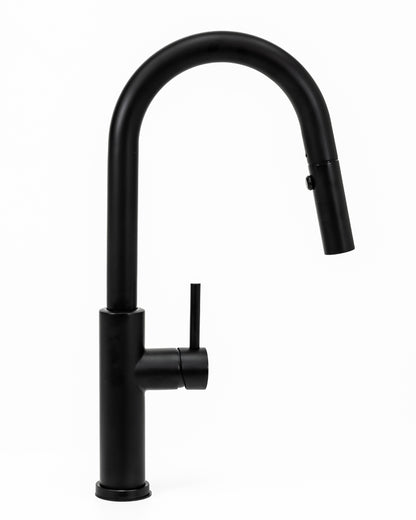 Cameo Pull-Down Kitchen Faucet (Matte Black)