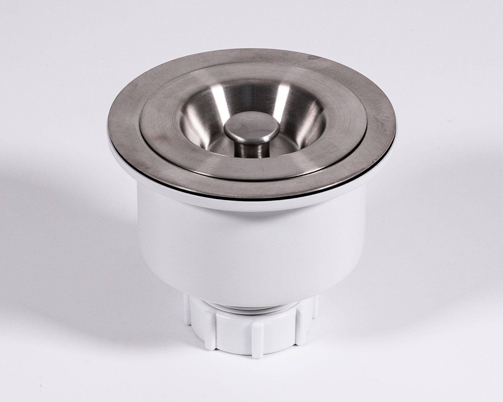 Cameo Deep Strainer with Removable Basket - Brushed Nickel