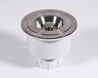 Cameo Deep Strainer with Removable Basket - Brushed Nickel