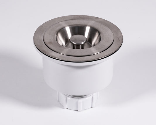 Cameo Deep Strainer with Removable Basket - Brushed Nickel