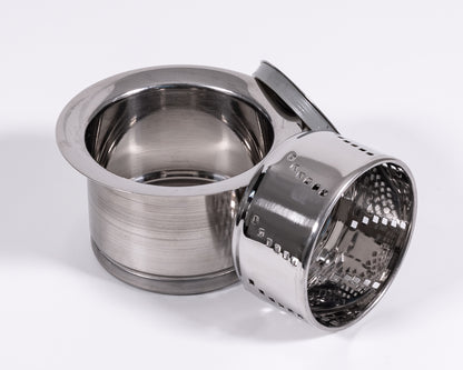 Cameo Deep Strainer with Removable Basket - Polished Chrome