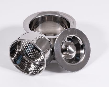 Cameo Deep Strainer with Removable Basket - Polished Chrome