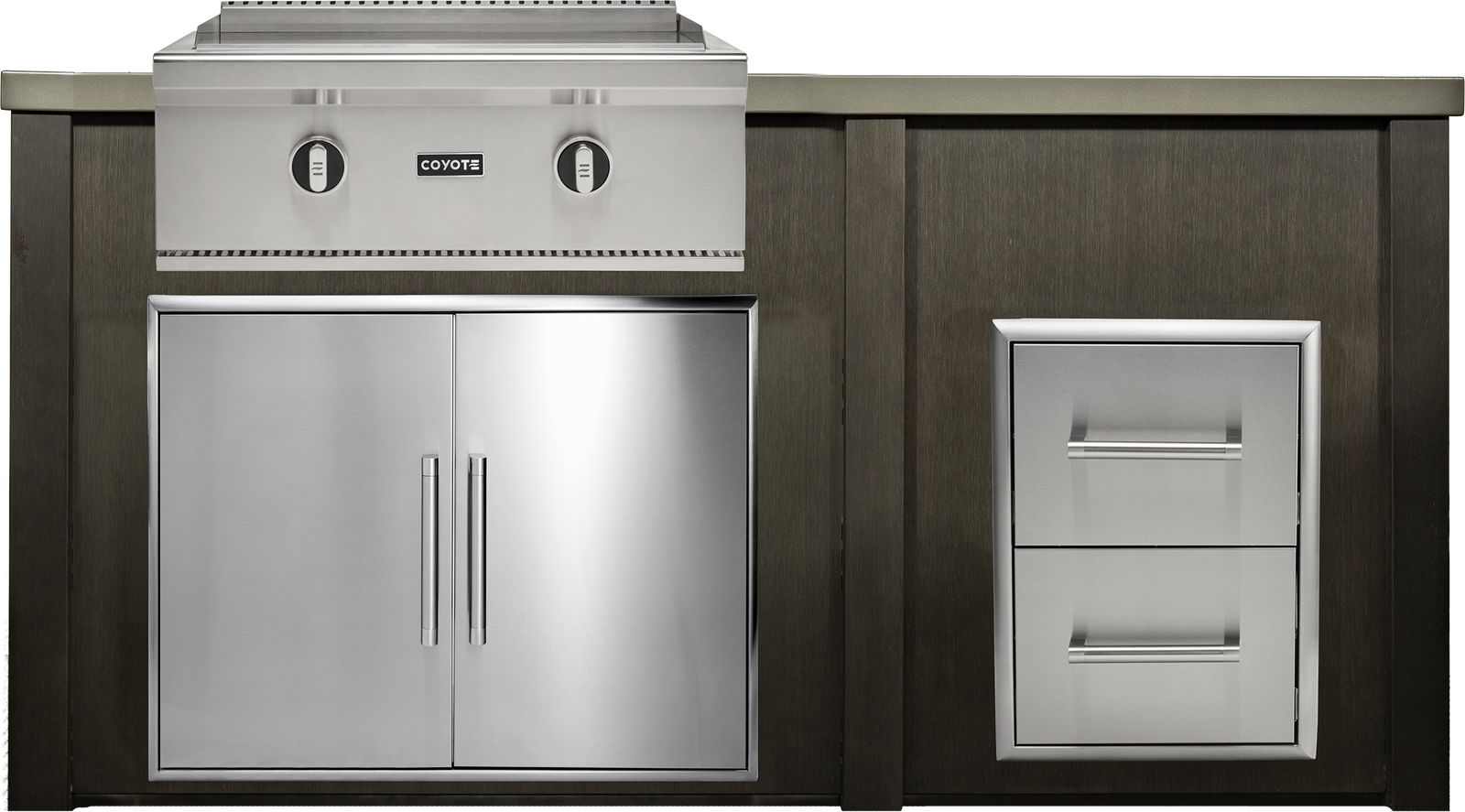 Haven Outdoor 6' Kitchen Island w/ 2 Drawer Cabinet