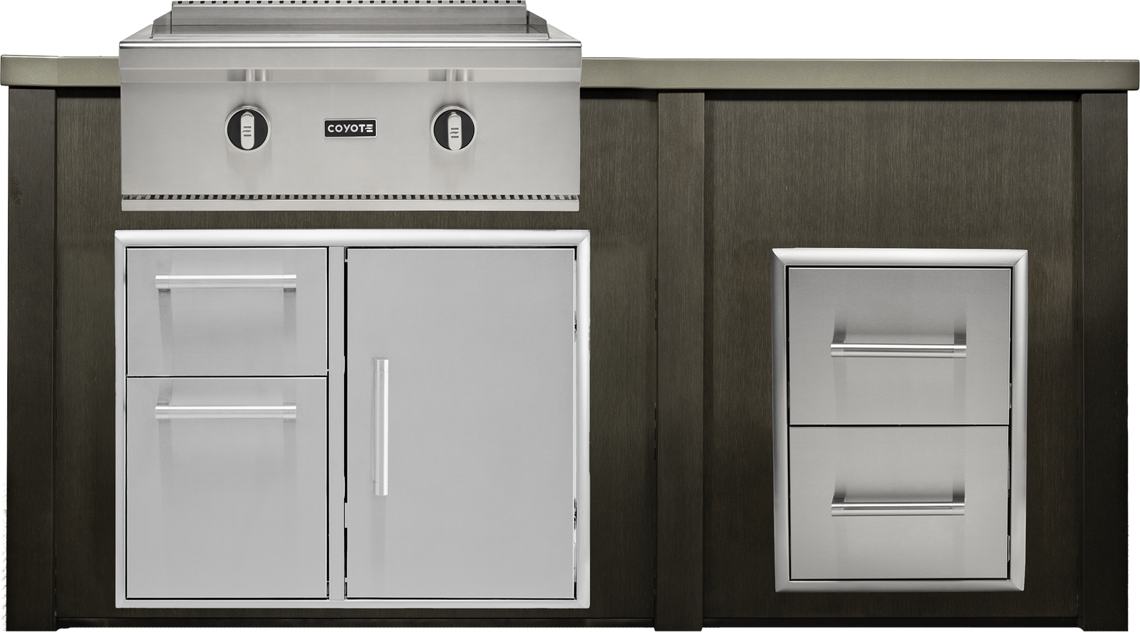 Haven Outdoor 6' Kitchen Island w/ 2 Drawer Cabinet