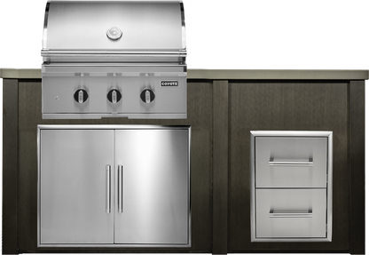 Haven Outdoor 6' Kitchen Island w/ 2 Drawer Cabinet
