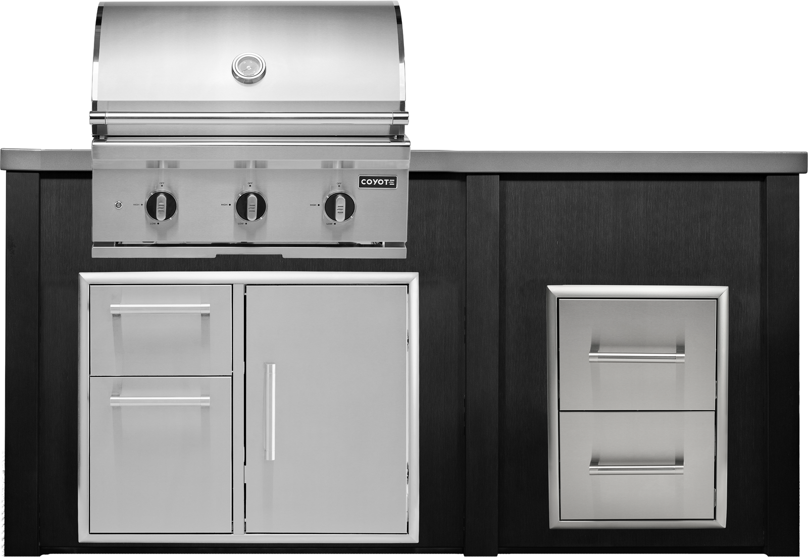 Haven Outdoor 6' Kitchen Island w/ 2 Drawer Cabinet