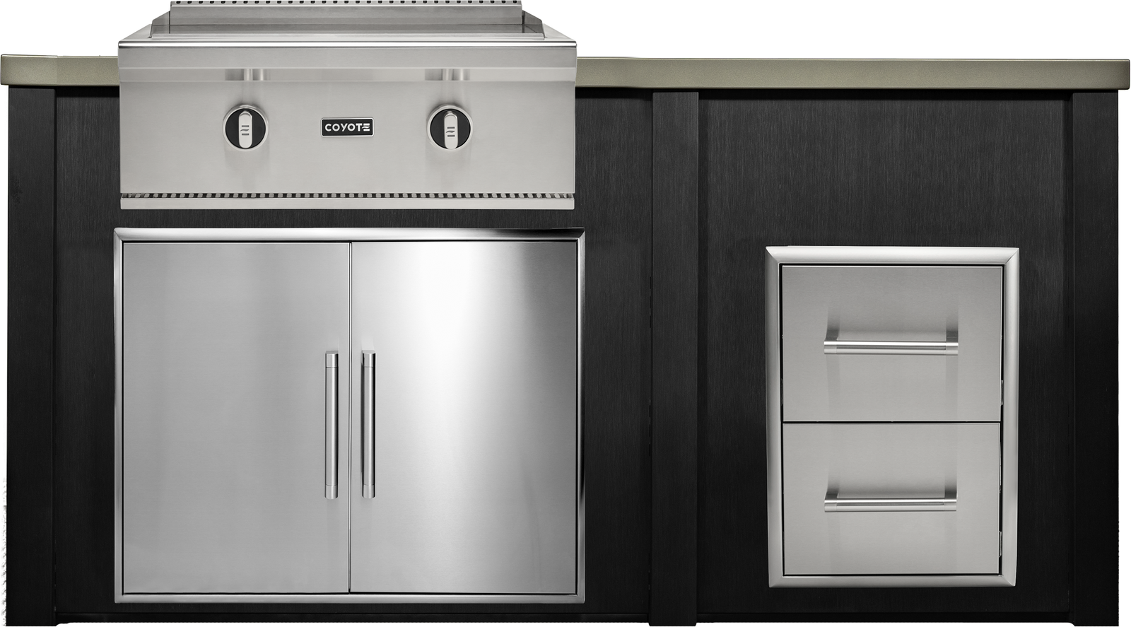 Haven Outdoor 6' Kitchen Island w/ 2 Drawer Cabinet