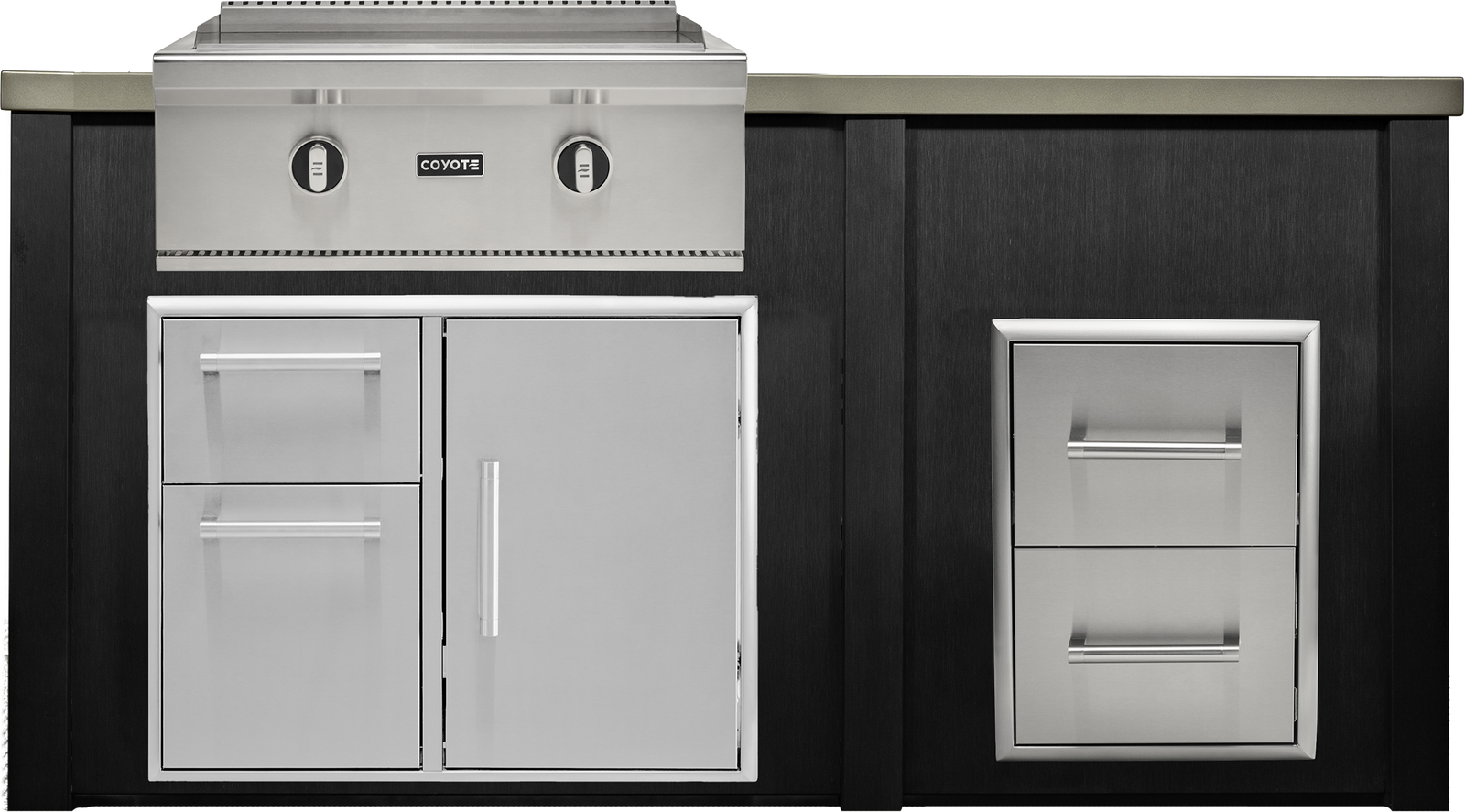 Haven Outdoor 6' Kitchen Island w/ 2 Drawer Cabinet