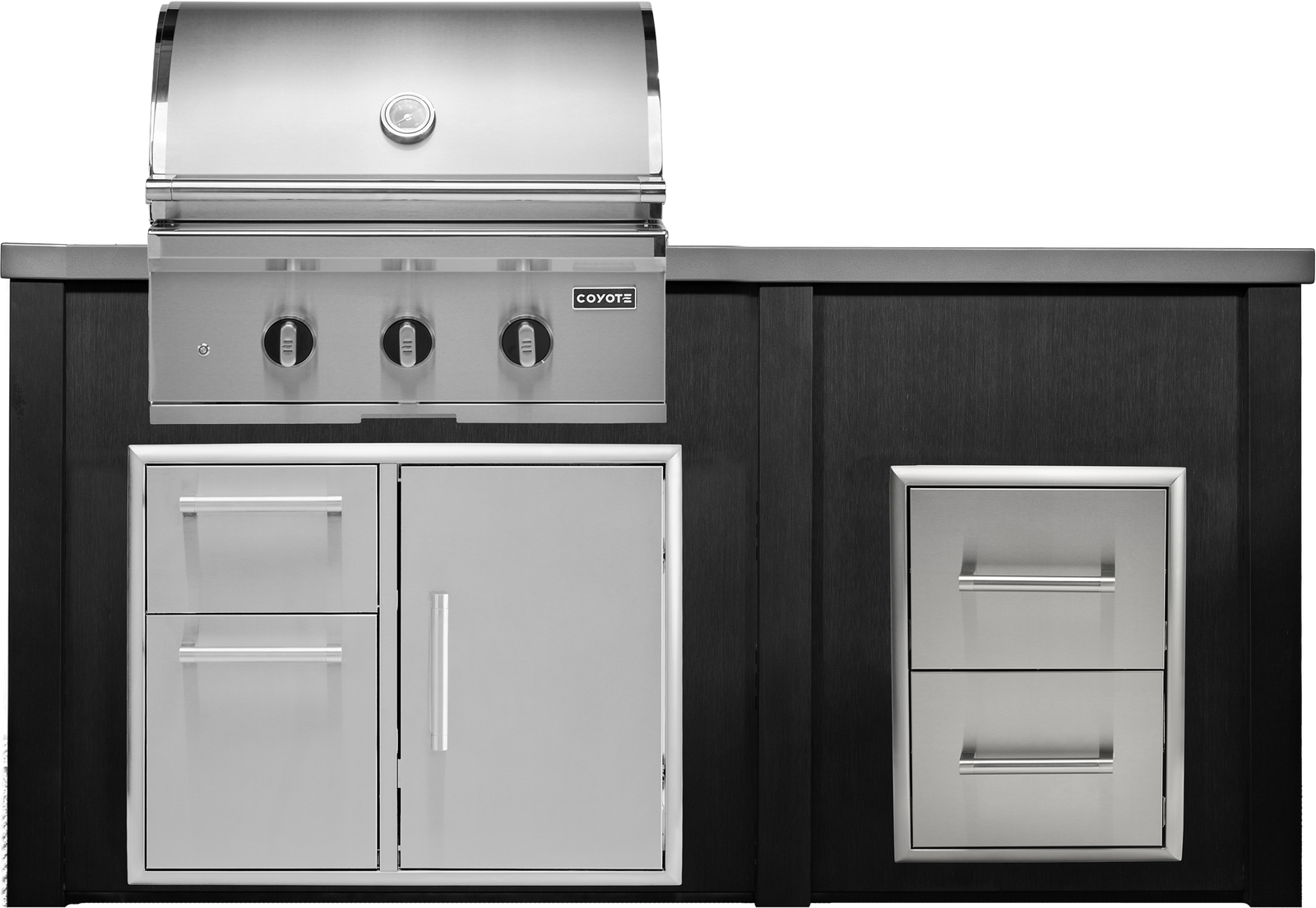 Haven Outdoor 6' Kitchen Island w/ 2 Drawer Cabinet