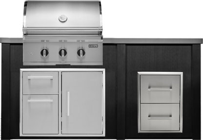 Haven Outdoor 6' Kitchen Island w/ 2 Drawer Cabinet