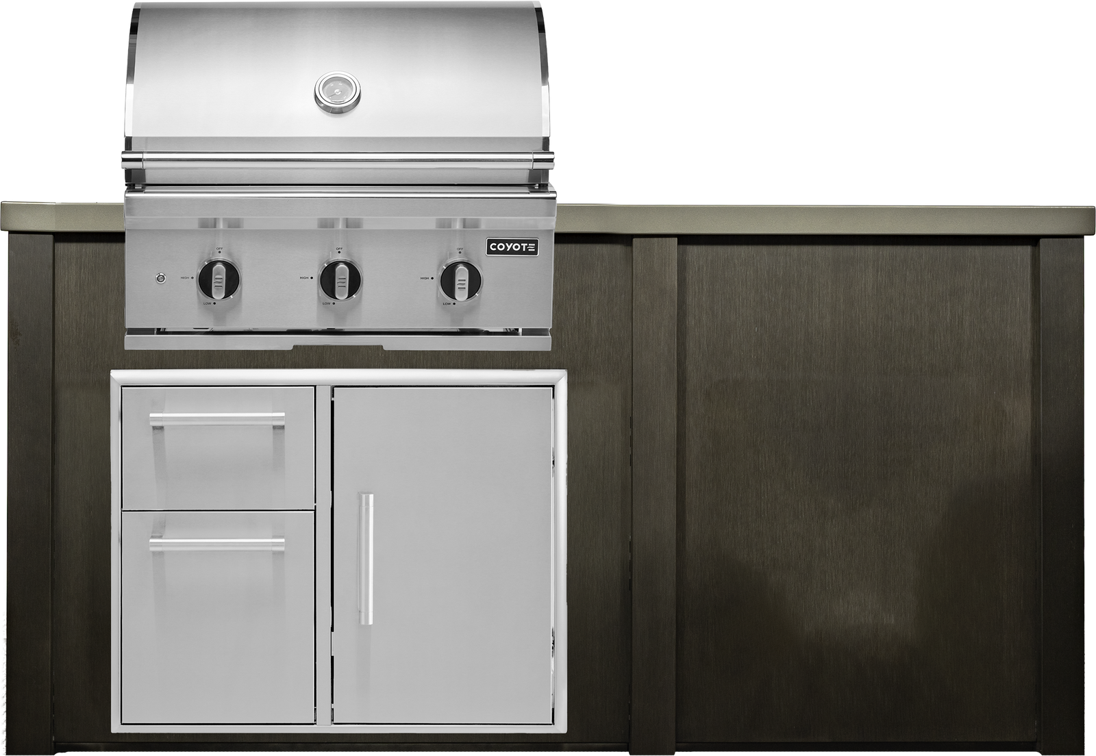 Haven Outdoor 6' Kitchen Island w/ Plain Panel