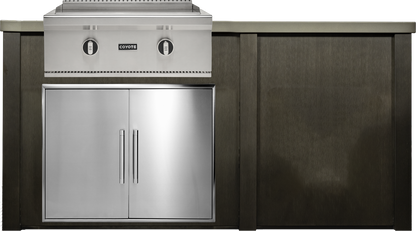 Haven Outdoor 6' Kitchen Island w/ Plain Panel