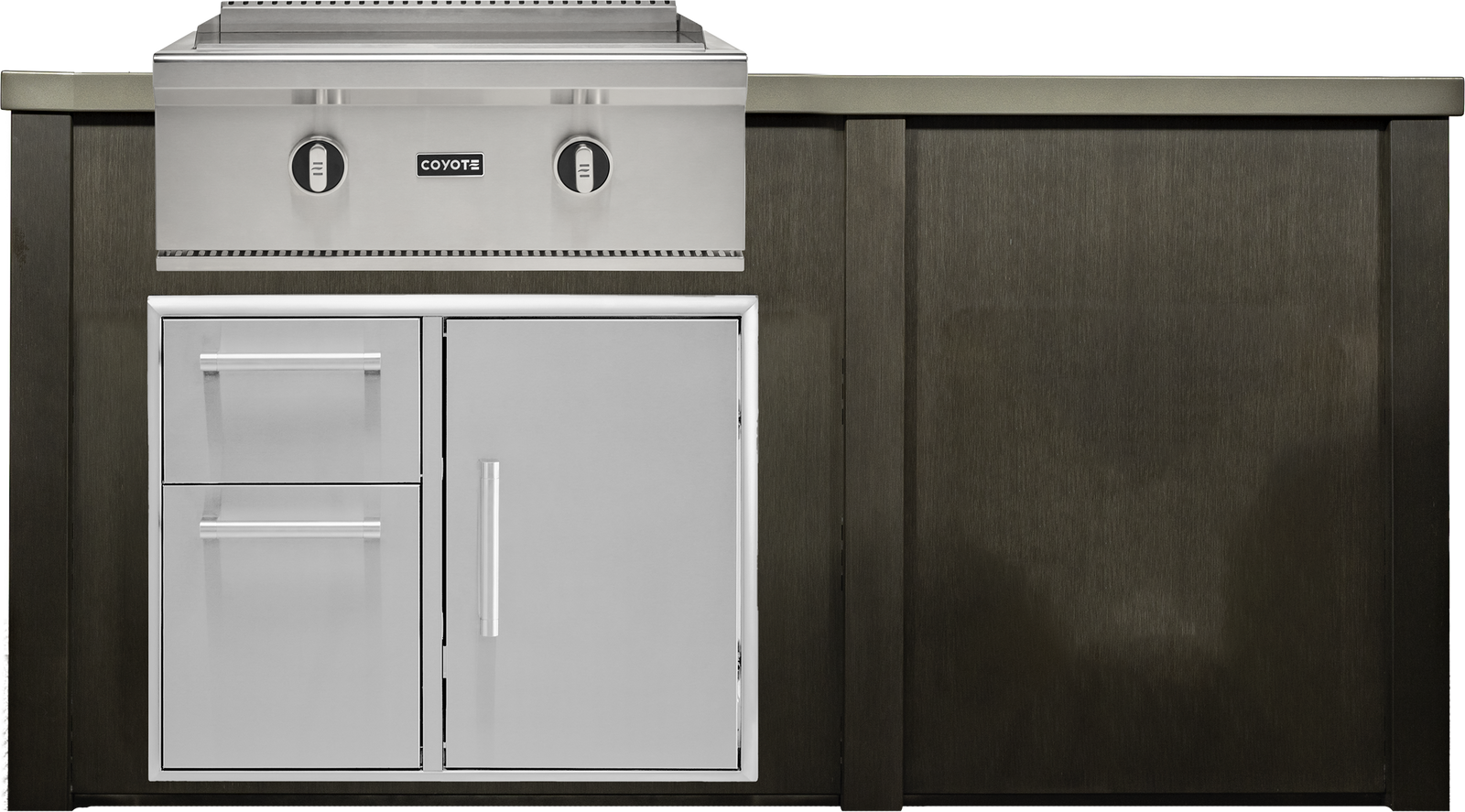 Haven Outdoor 6' Kitchen Island w/ Plain Panel