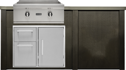 Haven Outdoor 6' Kitchen Island w/ Plain Panel