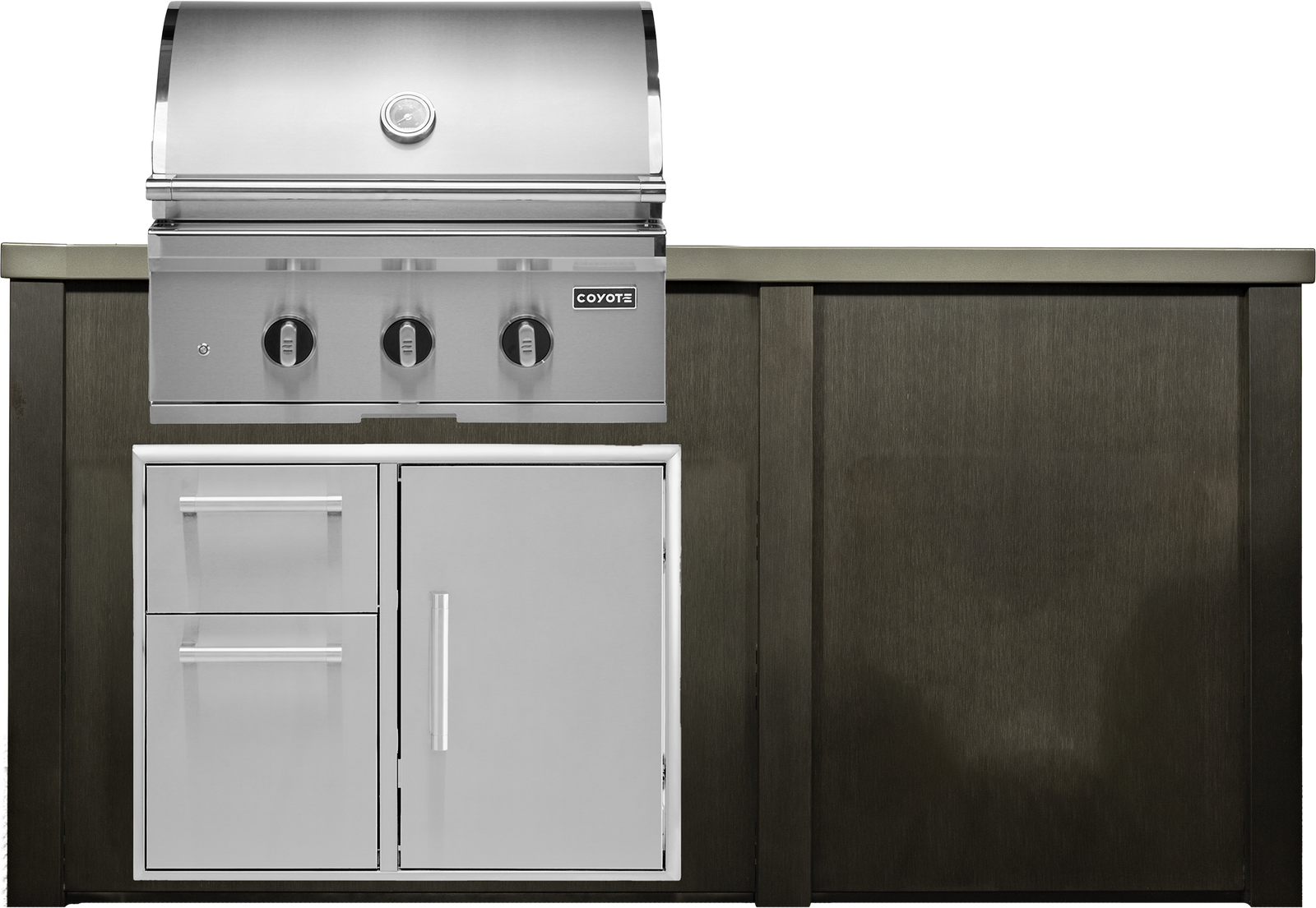 Haven Outdoor 6' Kitchen Island w/ Plain Panel