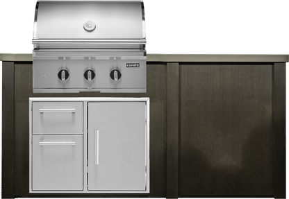 Haven Outdoor 6' Kitchen Island w/ Plain Panel