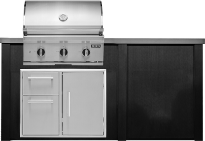Haven Outdoor 6' Kitchen Island w/ Plain Panel