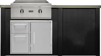 Haven Outdoor 6' Kitchen Island w/ Plain Panel