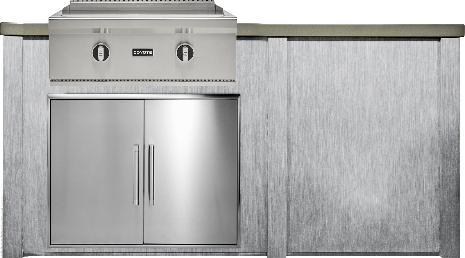 Haven Outdoor 6' Kitchen Island w/ Plain Panel