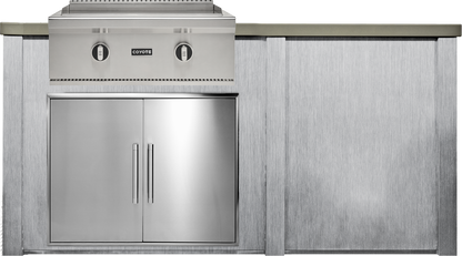 Haven Outdoor 6' Kitchen Island w/ Plain Panel