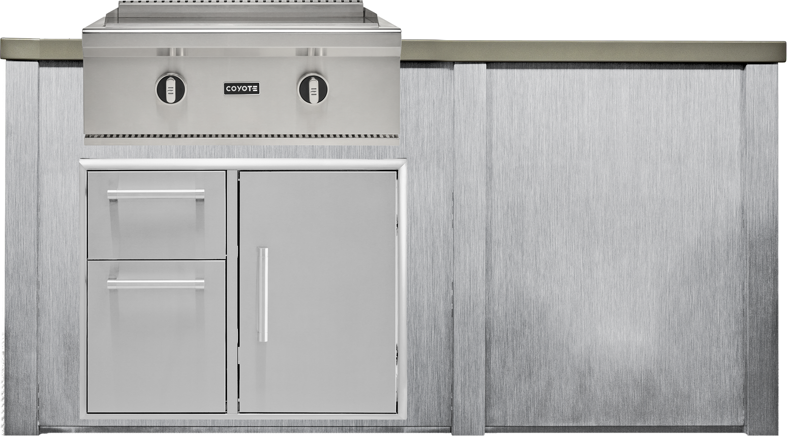Haven Outdoor 6' Kitchen Island w/ Plain Panel
