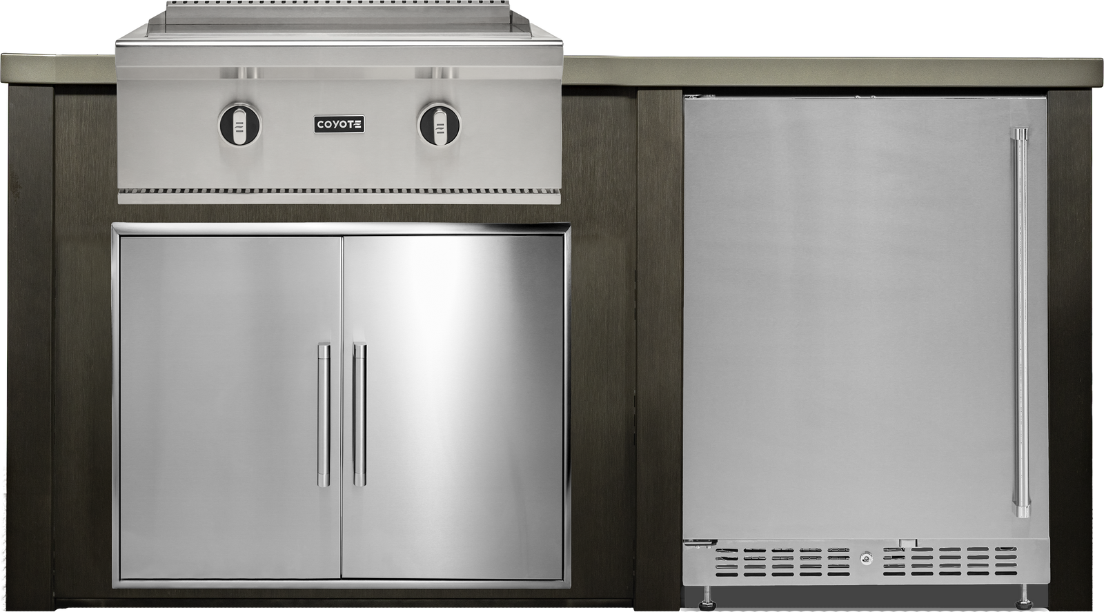 Haven Outdoor 6' Kitchen Island w/ 24" Refrigerator