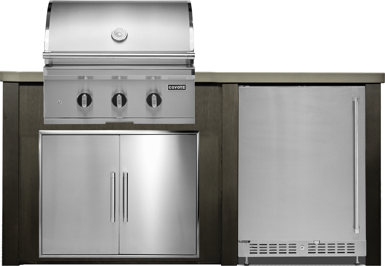 Haven Outdoor 6' Kitchen Island w/ 24" Refrigerator