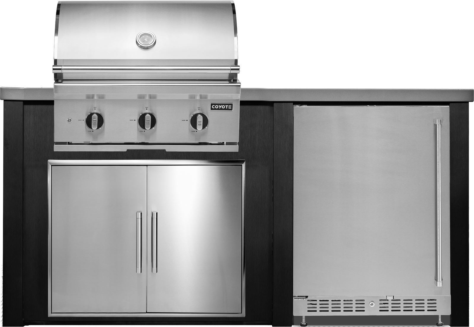 Haven Outdoor 6' Kitchen Island w/ 24" Refrigerator