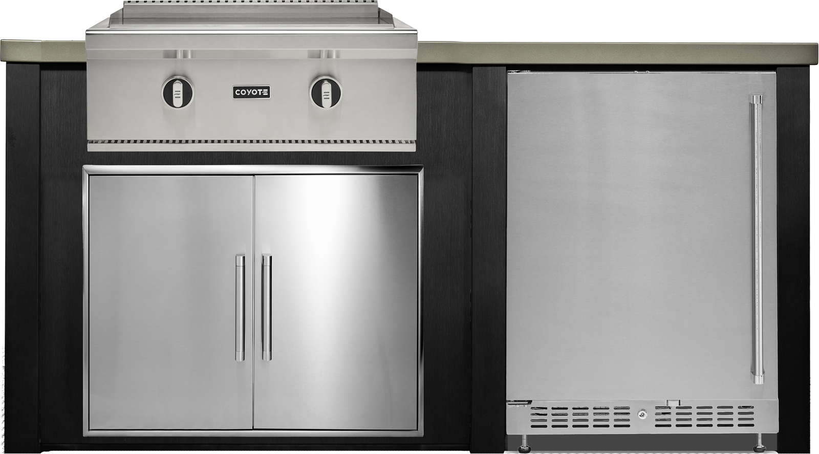 Haven Outdoor 6' Kitchen Island w/ 24" Refrigerator