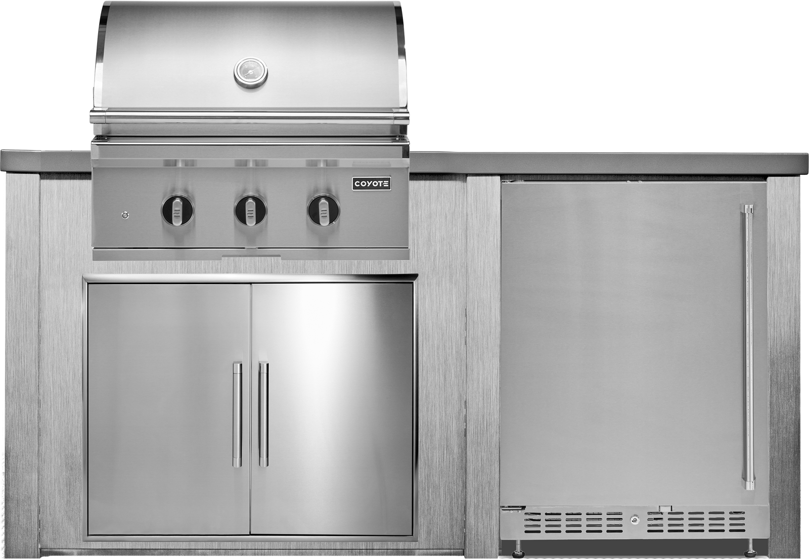 Haven Outdoor 6' Kitchen Island w/ 24" Refrigerator